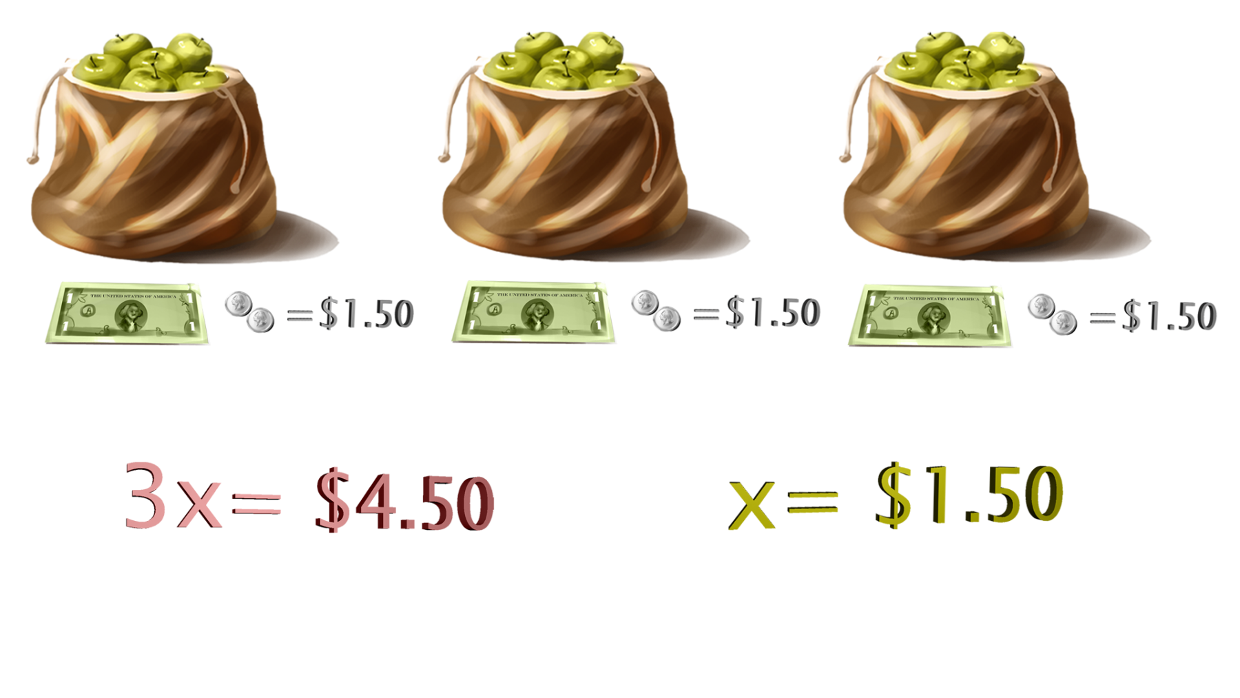 Algebra Equation Concept (Crystal Core Game)