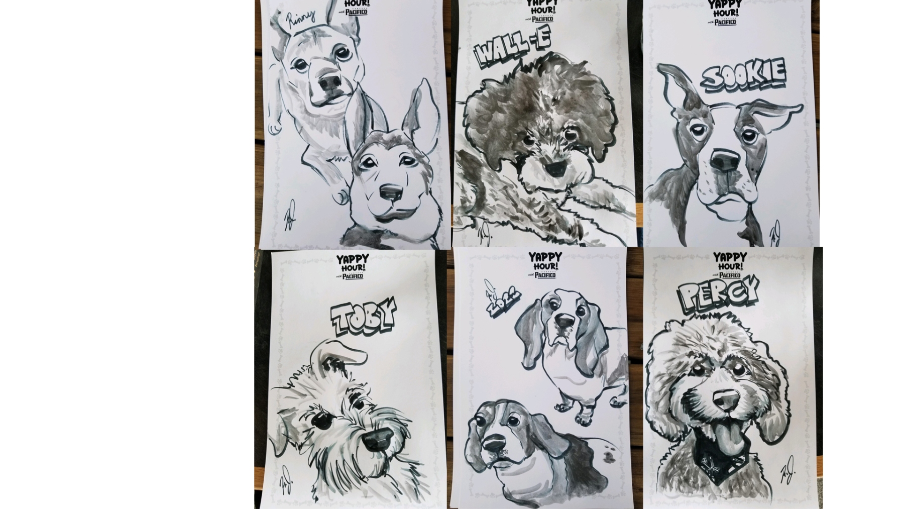 Yappy Hour Caricature Event