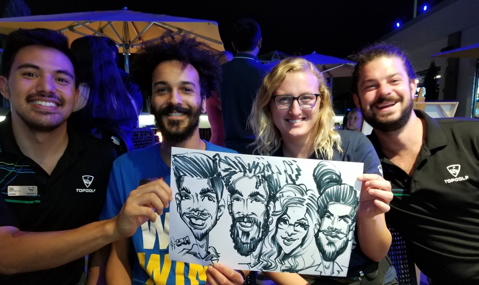 Top Golf Caricature Event
