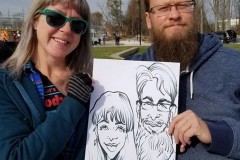 Switchyard Park Caricature Gig with Big Bounce Fun House Rentals